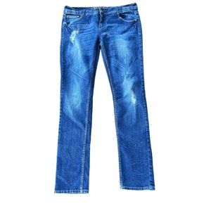 URBAN HERITAGE Low Rise Skinny Distressed Jeans Size 13